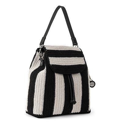 The Sak Black and White Striped Sayulita crochet Backpack The Sak Sayulita Backpack - Hand Crochet : Target main image 2
