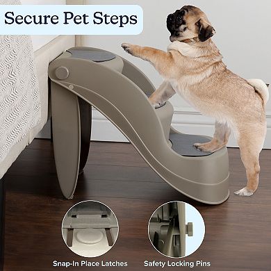PetMaker 3-Step Pet Stairs for Small Dogs