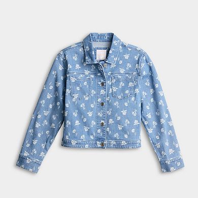 Women's LC Lauren Conrad Novelty Denim Trucker Jacket