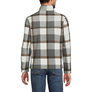 Men's Lands' End Anyweather Fleece Print Quarter-Zip Pullover