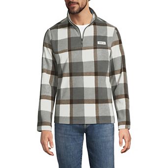 Men's Lands' End Anyweather Fleece Print Quarter-Zip Pullover