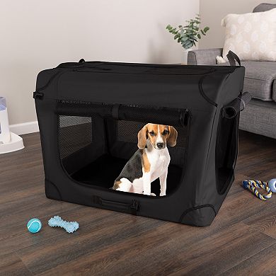 PetMaker Collapsible Dog Crate with Divider Panels