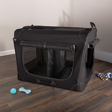 PetMaker Collapsible Dog Crate with Divider Panels