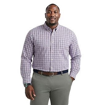 Big & Tall IZOD Performance Long Sleeve Button Down Shirt