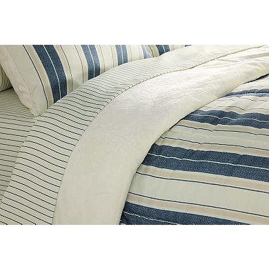 The Big One® Clark Stripe Plush Reversible Comforter Set with Sheets