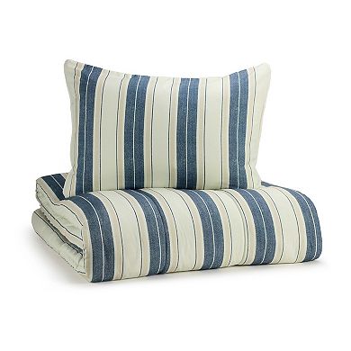 The Big One® Clark Stripe Plush Reversible Comforter Set with Sheets