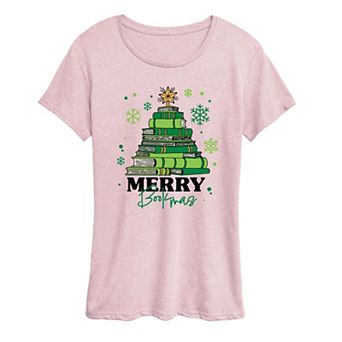 Women's Merry Bookmas Christmas Graphic Tee