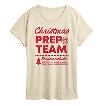 Women's Women's Christmas Prep Team Christmas Graphic Tee