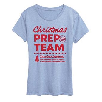 Women's Women's Christmas Prep Team Christmas Graphic Tee