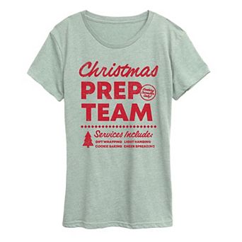 Women's Women's Christmas Prep Team Christmas Graphic Tee