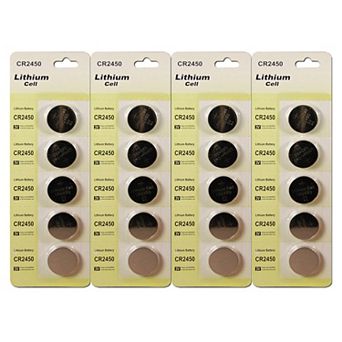 LumaBase CR2450 Lithium Coin Batteries 20 pk