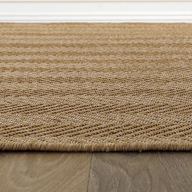 World Rug Gallery Herringbone Stripe Rug