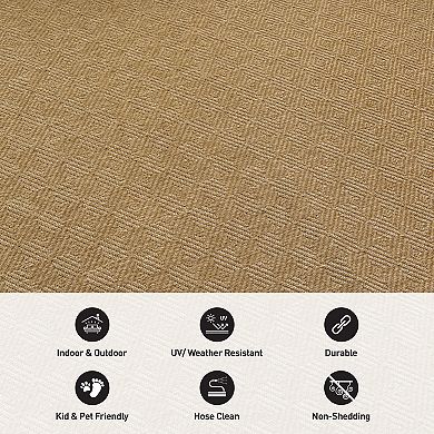 World Rug Gallery Diamond Weave Reversible Rug