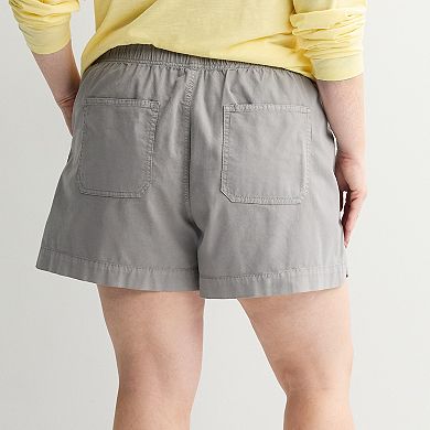 Plus Size Sonoma Goods For Life® Mid Rise Utility Shorts