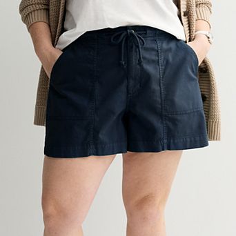 Plus Size Sonoma Goods For Life® Mid Rise Utility Shorts