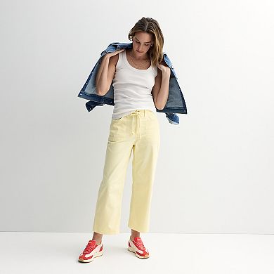 Women's Sonoma Goods For Life® High Rise Wide Leg Ankle Pants