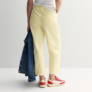 Petite Sonoma Goods For Life® High Rise Wide Leg Ankle Pants