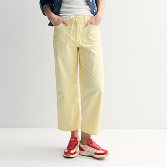 Petite Sonoma Goods For Life® High Rise Wide Leg Ankle Pants