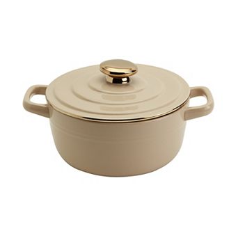Denmark Tools for Cooks 2-qt Stoneware Casserole Pan Baking Dish with Lid
