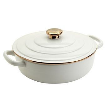 Denmark Tools for Cooks Stoneware Casserole Pan Baking Dish with Lid