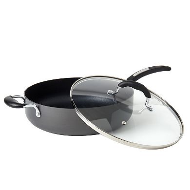 Denmark Tools for Cooks 6 qt. Nonstick Hard-Anodized Aluminum Jumbo Cooker Sauté Pan
