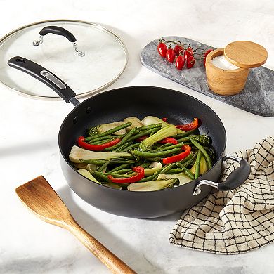Denmark Tools for Cooks 6 qt. Nonstick Hard-Anodized Aluminum Jumbo Cooker Sauté Pan