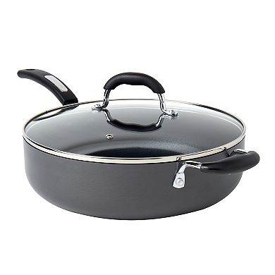 Denmark Tools for Cooks 6 qt. Nonstick Hard-Anodized Aluminum Jumbo Cooker Sauté Pan