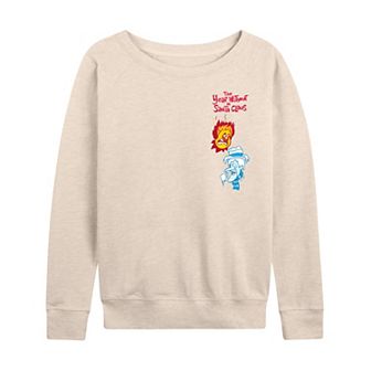 Women's The Year Without A Santa Claus Heat Miser & Snow Miser French Terry Long Sleeve Graphic Tee