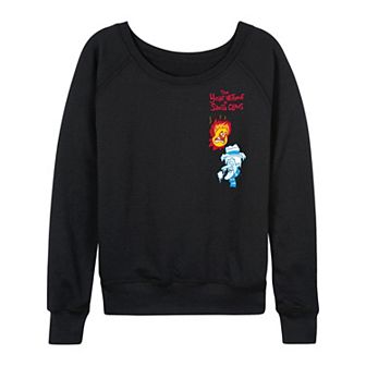 Women's The Year Without A Santa Claus Heat Miser & Snow Miser French Terry Long Sleeve Graphic Tee