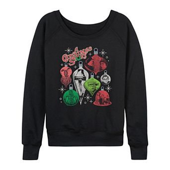 Women's A Christmas Story Ornament Grid French Terry Long Sleeve Graphic Tee
