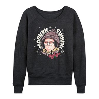 Women's A Christmas Story Oooh Fudge French Terry Long Sleeve Graphic Tee