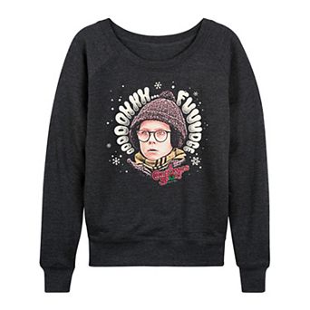 Women's A Christmas Story Oooh Fudge French Terry Long Sleeve Graphic Tee