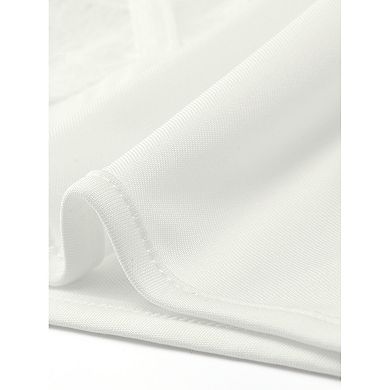 Women's Bodysuit Corset Tops Long Sleeve See Through Sheer t Shirt