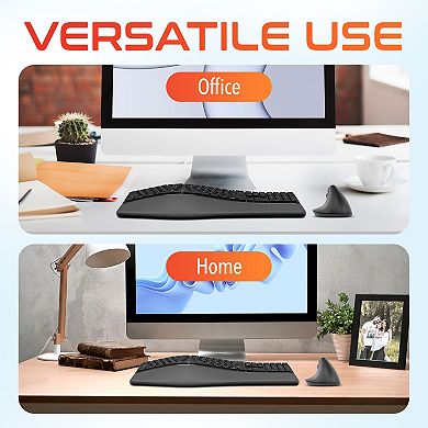 Delton KB250 Wireless Ergo Keyboard and S38 Wireless Mouse