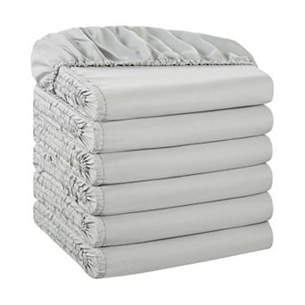 Host & Home Microfiber Fitted Sheets (6/Pack)