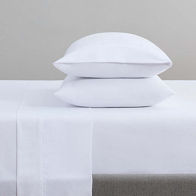 Host & Home Cotton Sateen Flat Bed Sheets (6 Pack), White
