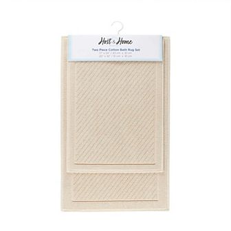 Host & Home Cotton 2 pc Bath Rug Set 17x24/20x32