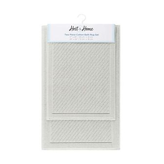 Host & Home Cotton 2 pc Bath Rug Set 17x24/20x32