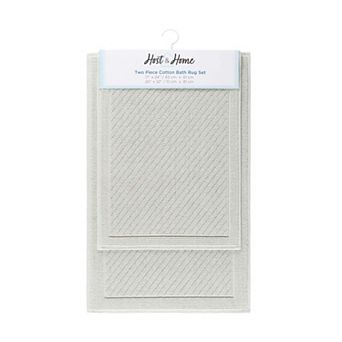 Host & Home Cotton 2 pc Bath Rug Set 17x24/20x32
