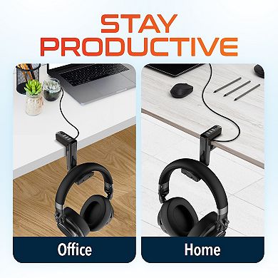 Delton HS7 Headset Holder and USB Charging Stand