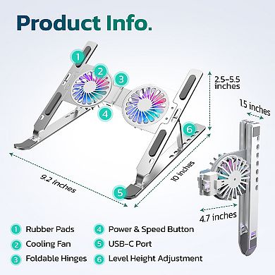 Purely F82 Foldable Cooling Laptop Stand