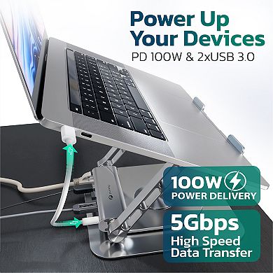 Purely L82 Foldable Laptop and Tablet Docking Station