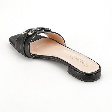 Henry Ferrera Charmin Lady Buckle Women's Low Heel Sandals
