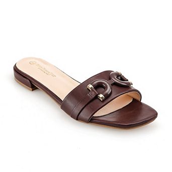 Henry Ferrera Charmin Lady Buckle Women's Low Heel Sandals