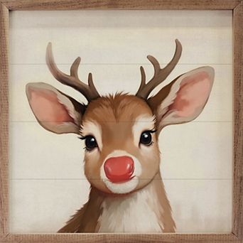 Kendrick Home Bruno The Deer Framed Wall Art
