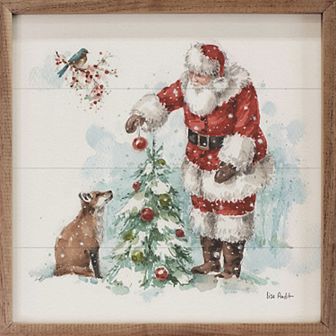 Kendrick Home Magical Holidays with Santa Framed Wall Art