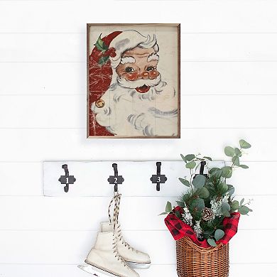 Kendrick Home Rosy Cheeks Santa Wall Art