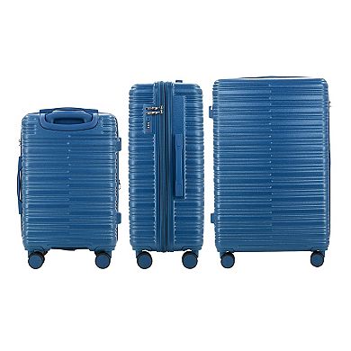 IZOD Lightweight Expandable 3-pc. ABS Spinner Luggage Set