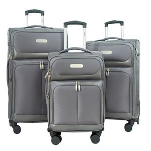 IZOD Liam 3-pc. Soft Shell Spinner Combo Lock Luggage Set