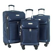 IZOD Zane Expandable Lightweight 3-Piece Hardside Spinner Luggage Set
